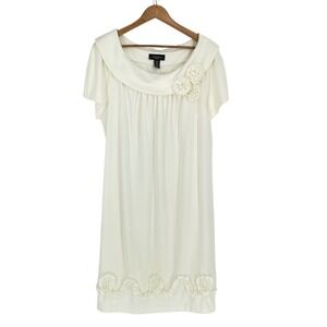 R&M Richards | Dresses | Rm Richards Formal Dress Midi W Jacket Cream Gold  Metallic Threads 2x | Poshmark